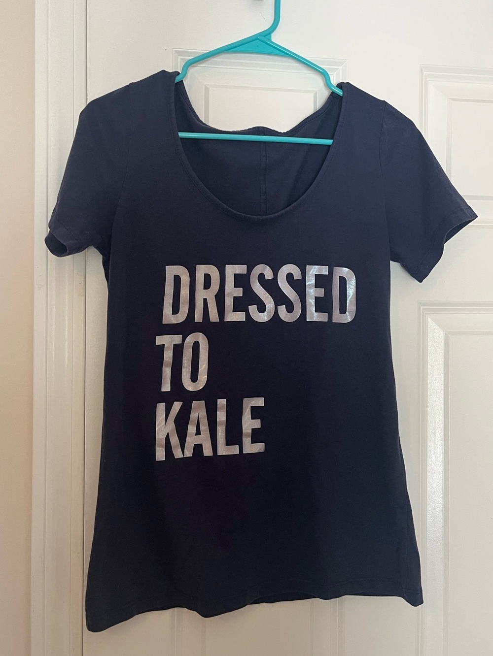 dressed to kale novelty workout shirt